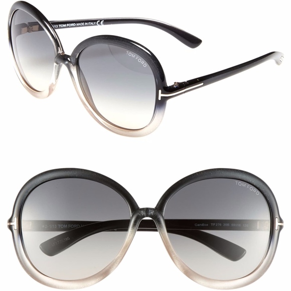 Tom Ford Accessories - New TOM FORD Candice Grey Round Sunglasses